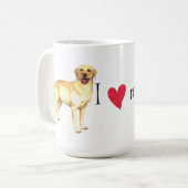 Mug J'aime mon laboratoire jaune (Devant gauche)