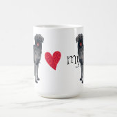 Mug J'aime mon laboratoire noir (Centre)