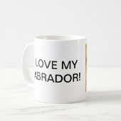 MUG J'AIME MON LABRADOR ! (Devant gauche)