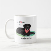 Mug J'aime mon Labrador (Gauche)