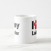 Mug J'aime mon Labrador (Centre)