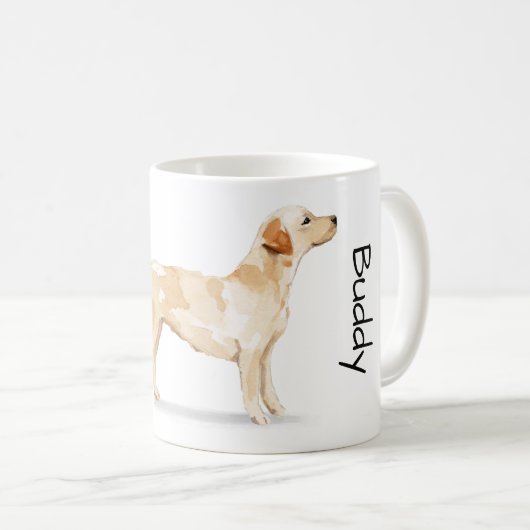 Mug J'aime mon Labrador Retriever (Devant droit)
