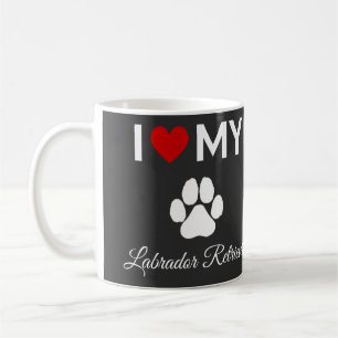 Mug J'aime mon Labrador Retriever chien texte personna