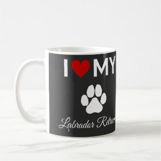 Mug J'aime mon Labrador Retriever chien texte personna
