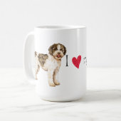 Mug J'aime mon Lagotto (Devant gauche)