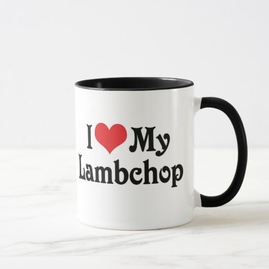 Mug J'Aime Mon Lambchop (Droite)
