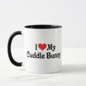 Mug J'aime mon lapin câlin (Gauche)