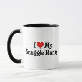Mug J'aime mon lapin câlin (Gauche)