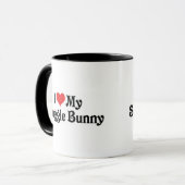 Mug J'aime mon lapin câlin (Devant gauche)