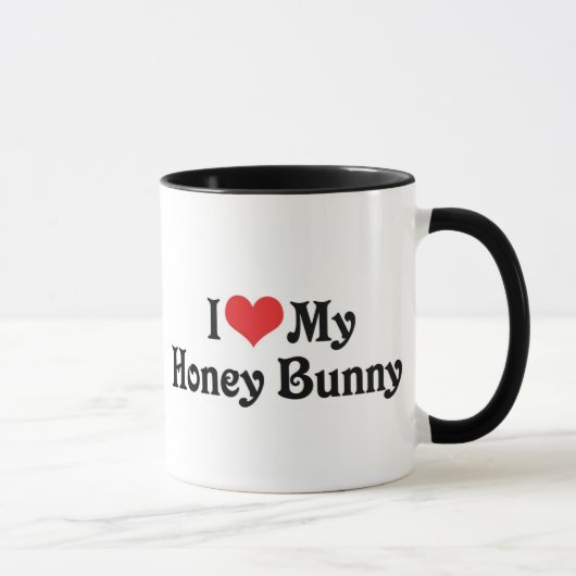 Mug J'Aime Mon Lapin De Miel (Droite)