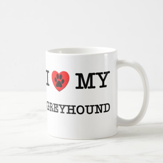 MUG J'AIME MON LÉVRIER (Droite)