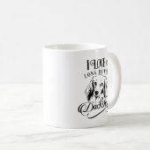 Mug J'Aime Mon Long Cheveux Dachshund (Devant droit)