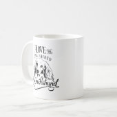 Mug J'Aime Mon Long Cheveux Dachshund (Devant gauche)