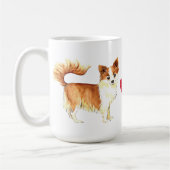 Mug J'aime mon long chiwawa de manteau (Gauche)
