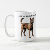 Mug J'Aime Mon Malinois Belge (Gauche)