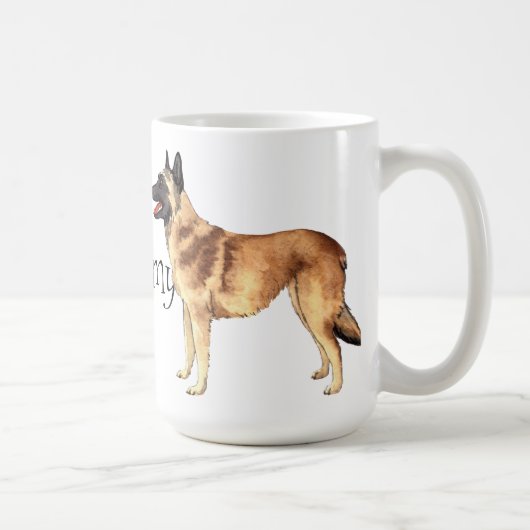 Mug J'aime mon Malinois belge (Droite)