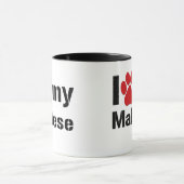 Mug J'aime mon maltais (Centre)