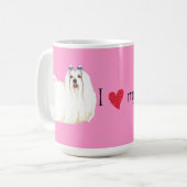 Mug J'aime mon maltais (Devant gauche)