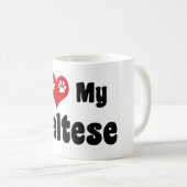 Mug J'Aime Mon Maltais (Devant droit)