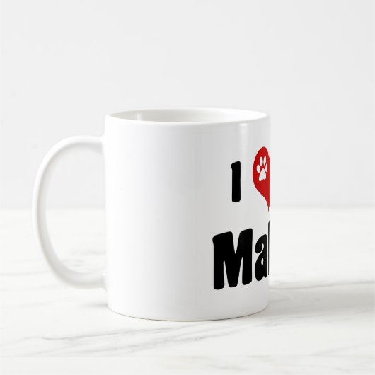 Mug J'Aime Mon Maltais (Gauche)