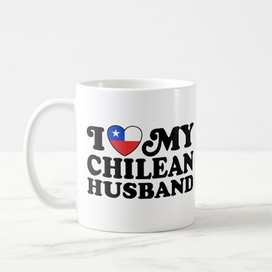 Mug J'aime mon mari chilien (Gauche)