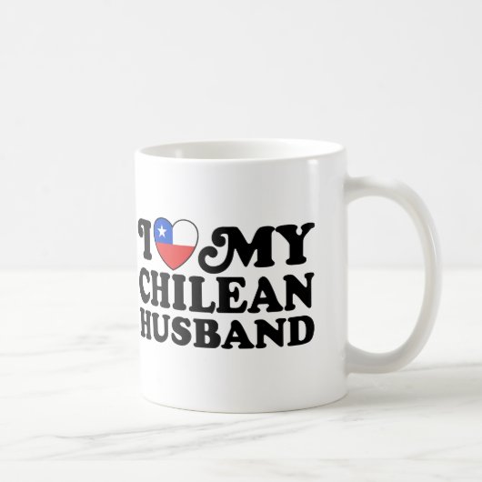 Mug J'aime mon mari chilien (Droite)