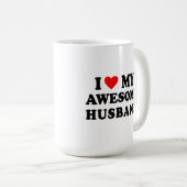 Mug J'aime mon mari incroyable (Devant droit)