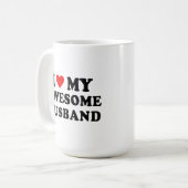 Mug J'aime mon mari incroyable (Devant gauche)
