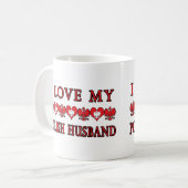 Mug J'aime mon mari polonais (Devant gauche)