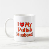 Mug J'aime mon mari polonais (Gauche)