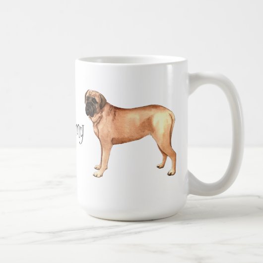 Mug J'aime mon mastiff (Droite)