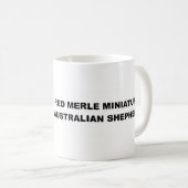 Mug j'aime mon merle rouge mini aussie (Devant droit)