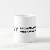Mug j'aime mon merle rouge mini aussie (Centre)