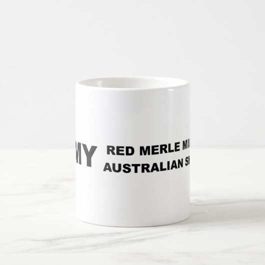Mug j'aime mon merle rouge mini aussie (Centre)