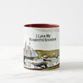 Mug J'Aime Mon Merveilleux Petit-Fils (Centre)