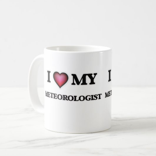 Mug J'aime mon météorologue (Devant gauche)