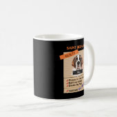 Mug J'Aime Mon Mignonne Saint Bernard Malgré Les Mauva (Devant droit)