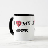 Mug J'aime mon mineur (Devant gauche)