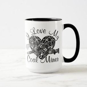 Mug j'aime mon mineur de charbon