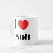 Mug J'aime mon mini (Devant gauche)