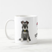 Mug J'Aime Mon Mini Schnauzer (Gauche)
