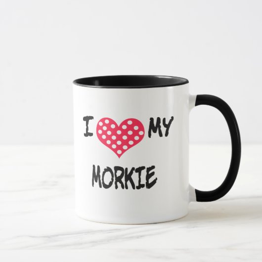 Mug J'aime mon Morkie (Droite)