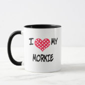 Mug J'aime mon Morkie (Gauche)