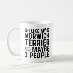 Mug J'aime mon norwich terrier et 3 personnes