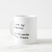 Mug j'aime mon ordinateur (Devant gauche)