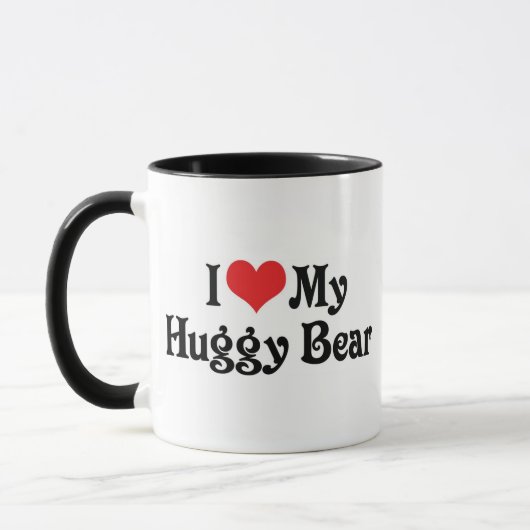 Mug J'aime mon ours câlin (Gauche)