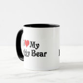 Mug J'aime mon ours câlin (Devant gauche)