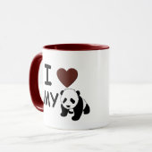 MUG J'AIME MON PANDA (Devant gauche)