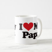 Mug J'aime mon papa (Devant droit)