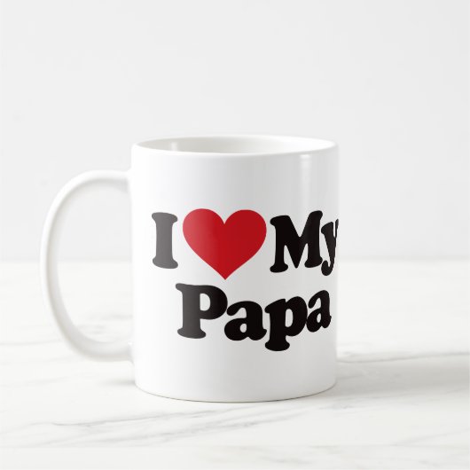 Mug J'aime mon papa (Gauche)